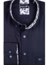 Giordano Kurzarm Button-Down Hemd - Navy