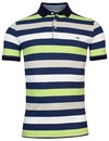 Baileys Polo Shirt with Stripes - Pastel Lime