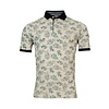 Polo Shirt with Leaves - Beige