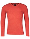 Baileys Pullover V-Neck - Dark Coral Melange