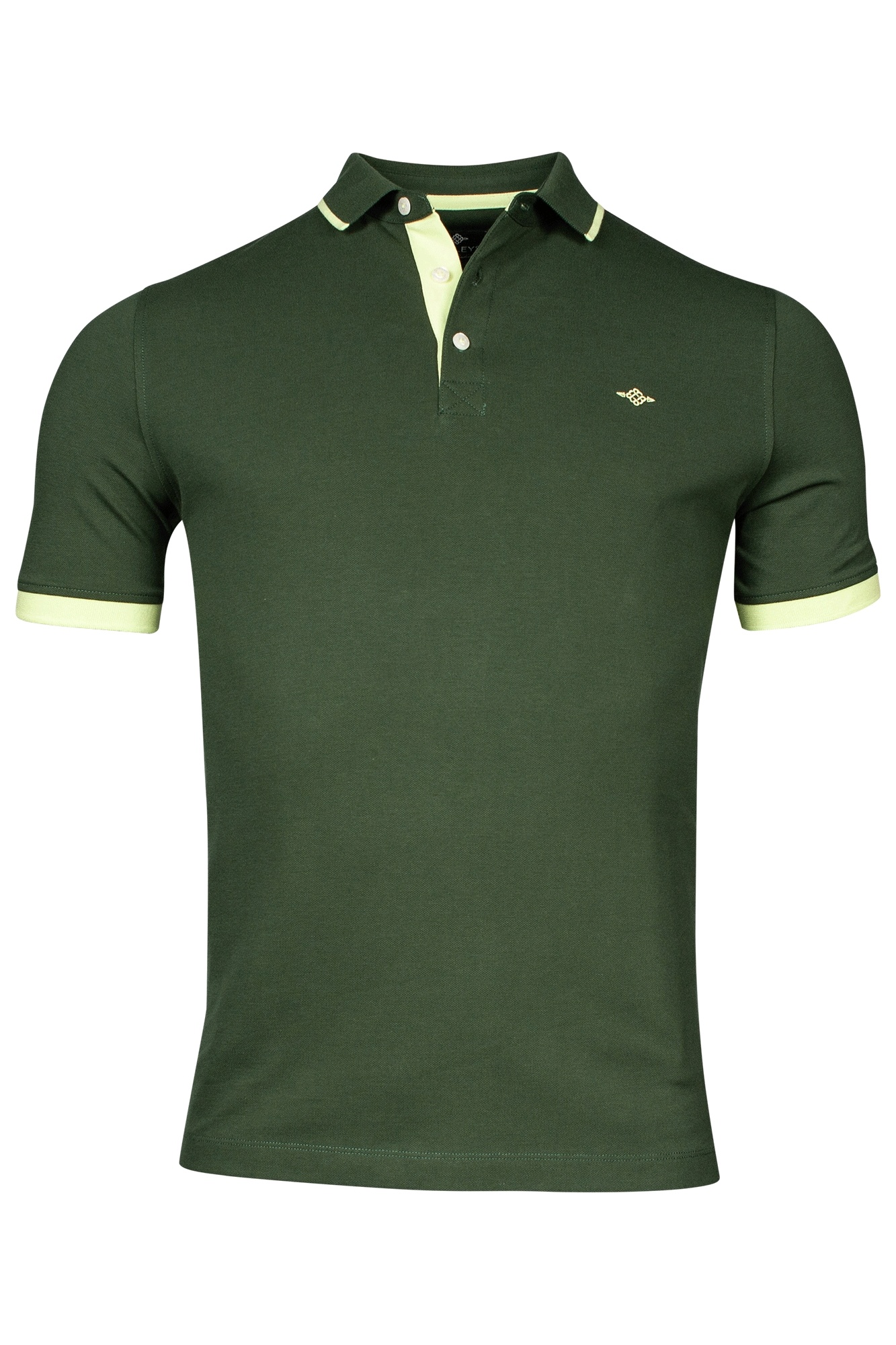 Baileys Polo Shirt with Stretch - Dark Green | - Cotton Blues