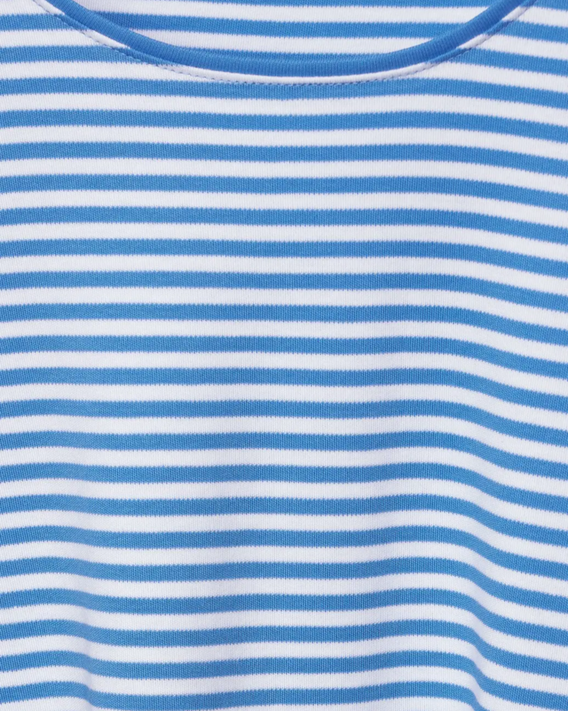 Marina CECIL Striped T-Shirt Blues - Lena Blue | Cotton -