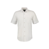 Katoen/Linnenmix Overhemd met Korte Mouw - White
