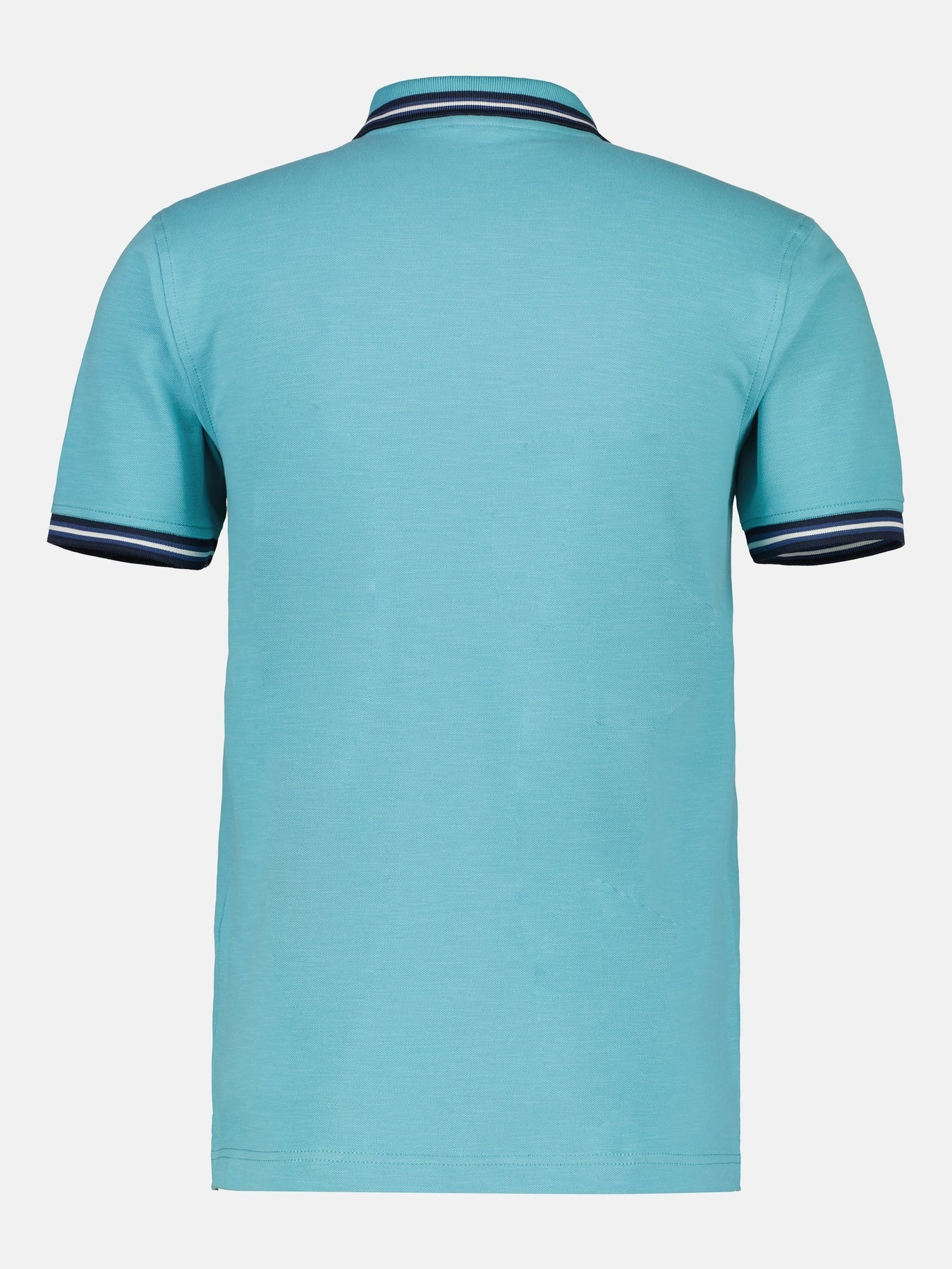 with Light | Blues Turquoise - Structure Cotton LERROS - Poloshirt