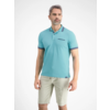 Poloshirt mit Struktur - Light Turquoise