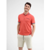 Poloshirt mit Struktur - Hibiscus Red