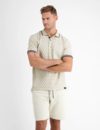 Lerros Poloshirt mit Print - Pale Beige