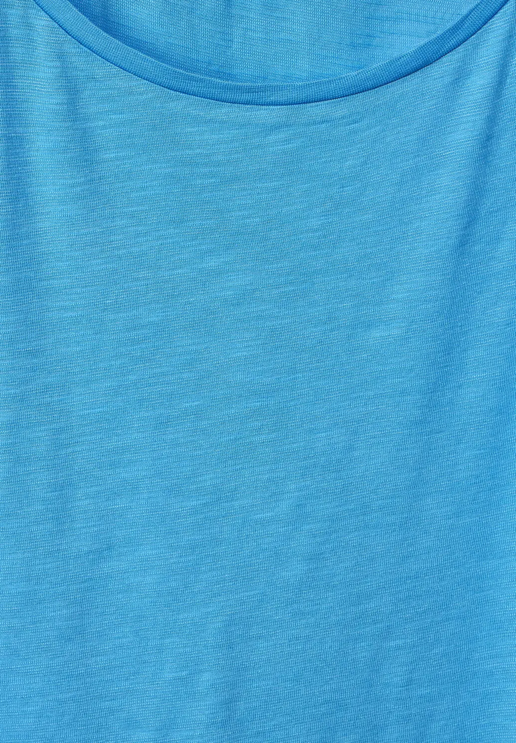 Street One Shirt mit Spitzeneinsatz Blue / | Blues - Blau Cotton Splash 