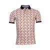 Polo Shirt with Print - Dark Coral