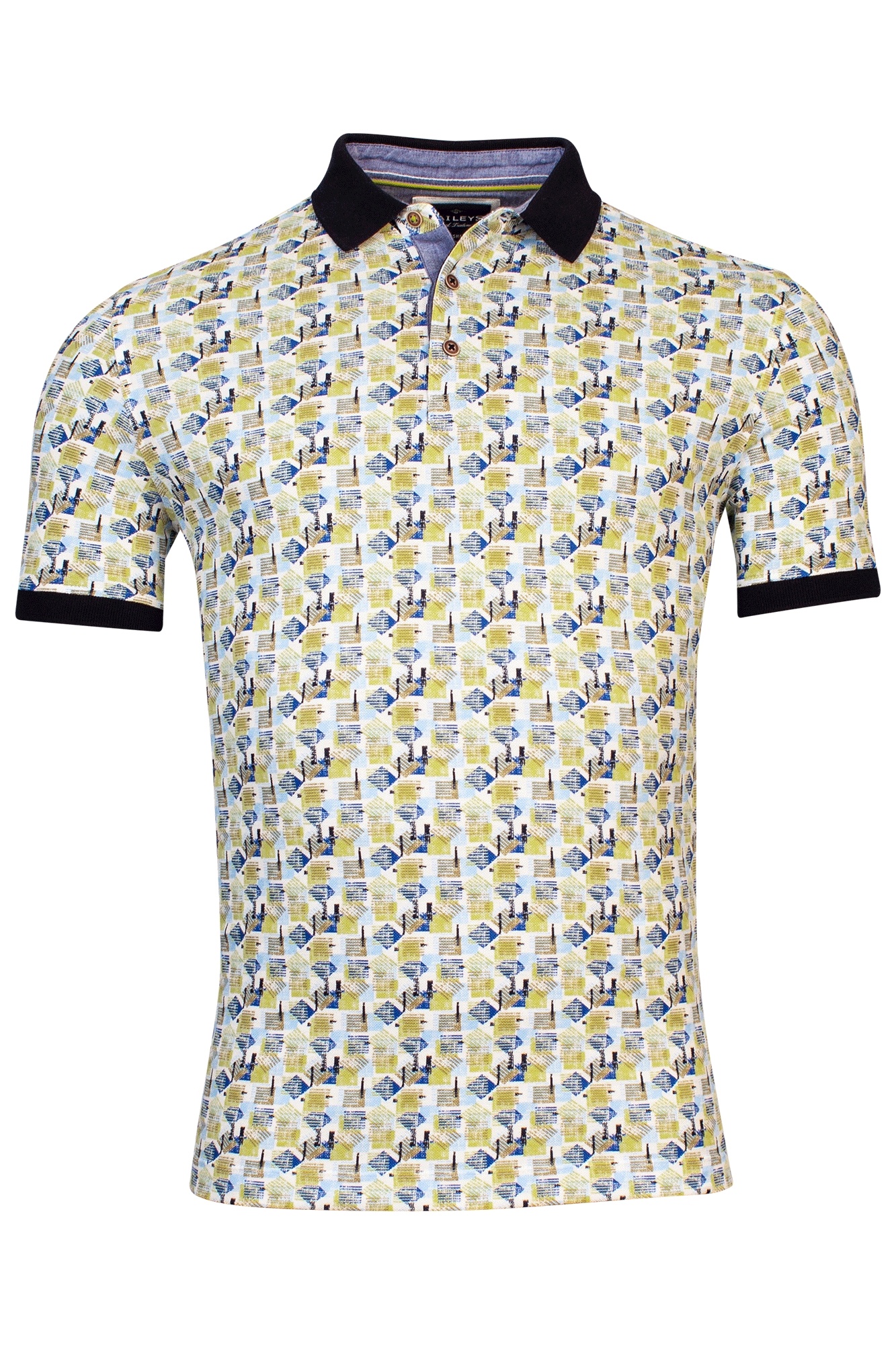 Baileys Polo Shirt met Print - Pastel Lime