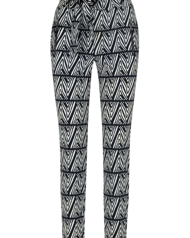 Elvira Collections Travel Broek Marissa - Zigzag Navy