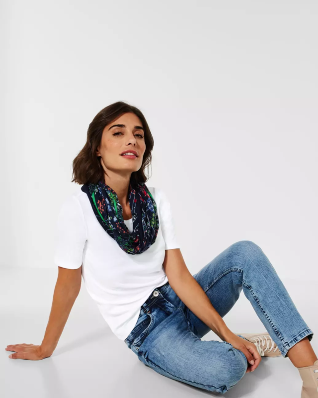 Cecil Organic T-Shirt Lena - White