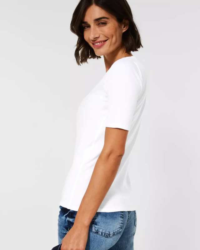 Cecil Organic T-Shirt Lena - White