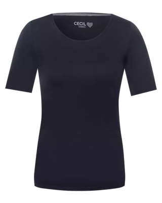T-Shirt Organic Blues Cotton Vibrant | - Lena CECIL - Red