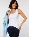 Cecil Organic Top Linda - White
