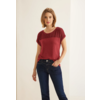 T-Shirt with Lace Vianna - Foxy Red