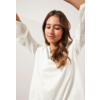 Blouse met Borduursels - Vanilla White