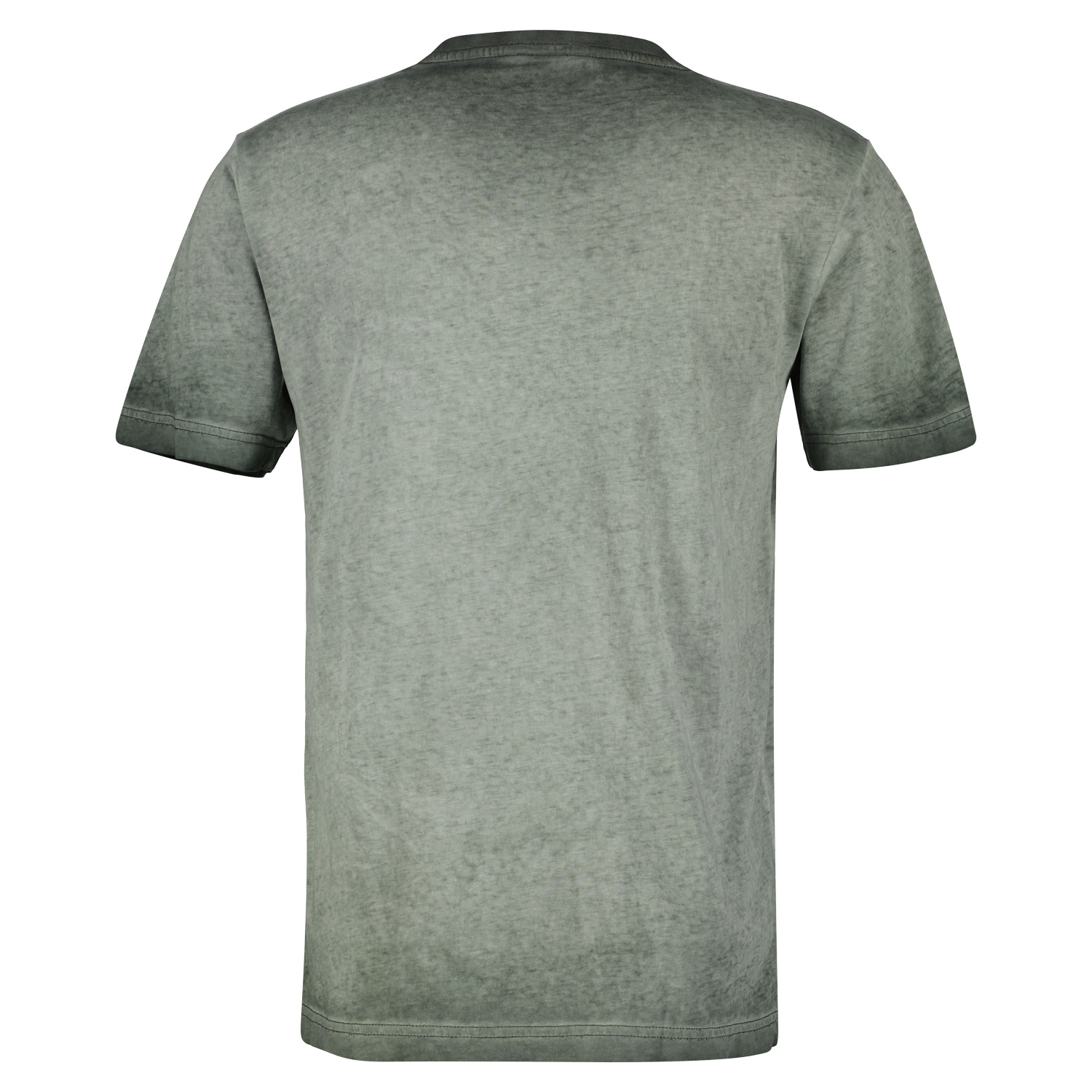 V-hals Groen T-Shirt - / Chilled Cotton Blues Olive LERROS - | Print met en