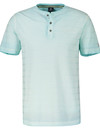 Lerros Serafino Shirt,  Gestreept in Structuurkwaliteit - Tinted Aqua