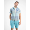 Kurzarmhemd mit Print - Tinted Aqua