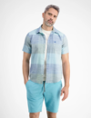 Lerros Kurzarmhemd mit Print - Tinted Aqua