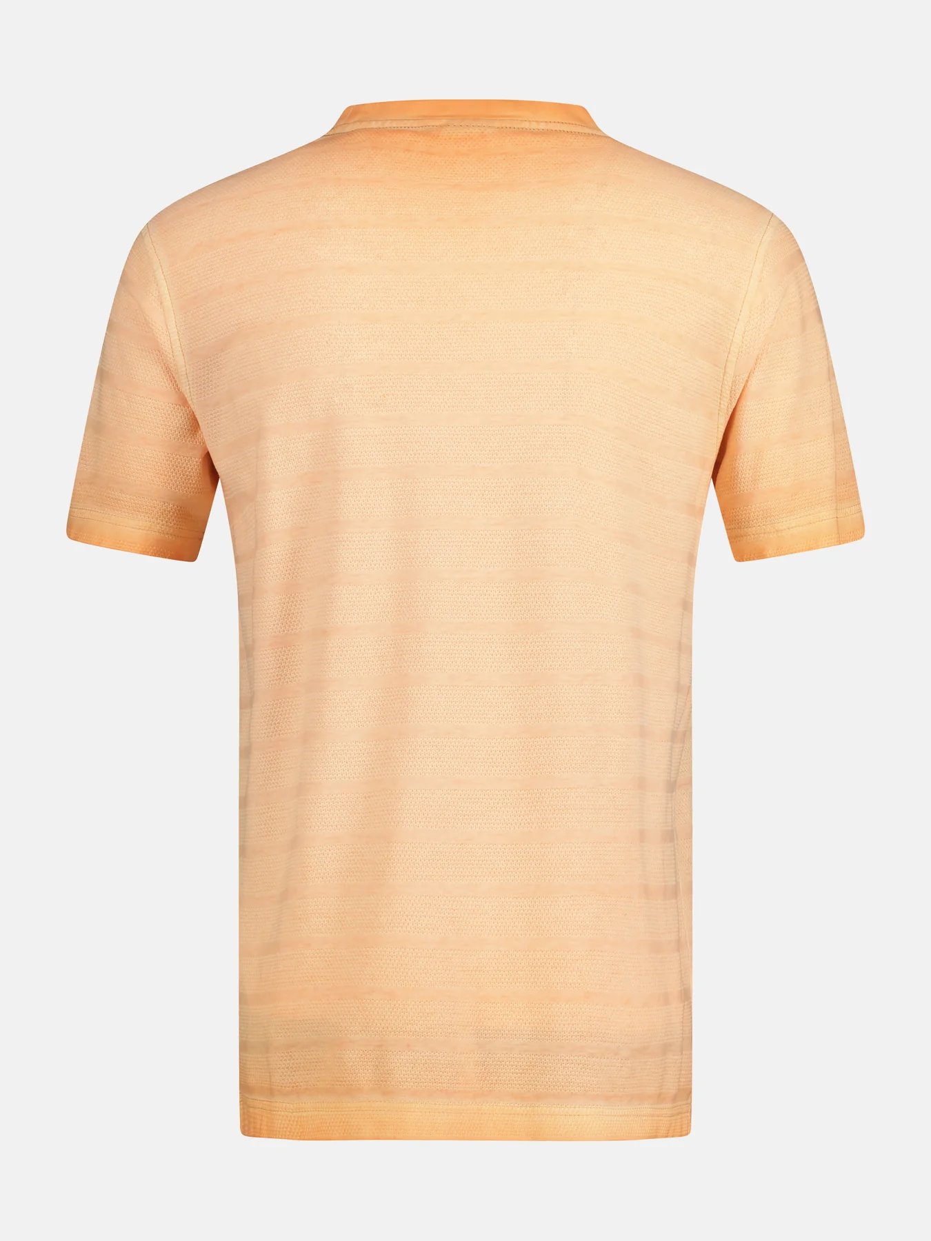 LERROS T-Shirt with Stripe Structure - Gentle Peach | - Cotton Blues | T-Shirts