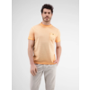 T-Shirt with Stripe Structure - Gentle Peach