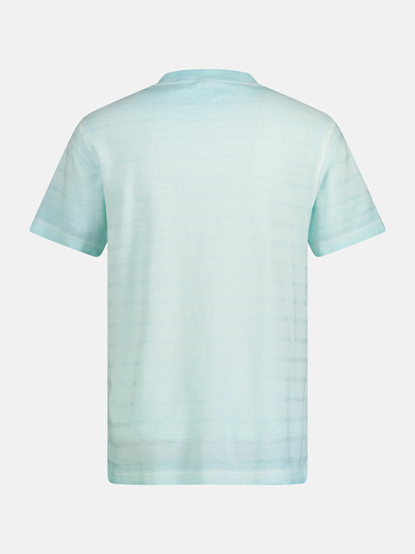 Lerros T-Shirt with Stripe Structure - Tinted Aqua