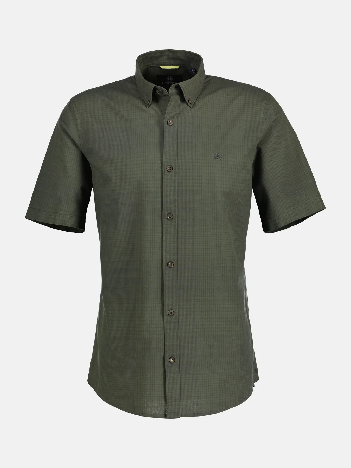 Lerros Kurzarmhemd mit Struktur - Chilled Olive