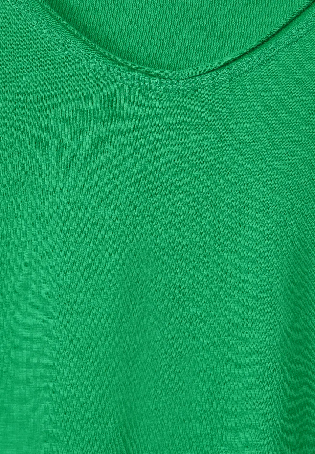 CECIL Basic T-Shirt - Fresh | Green Blues - Cotton