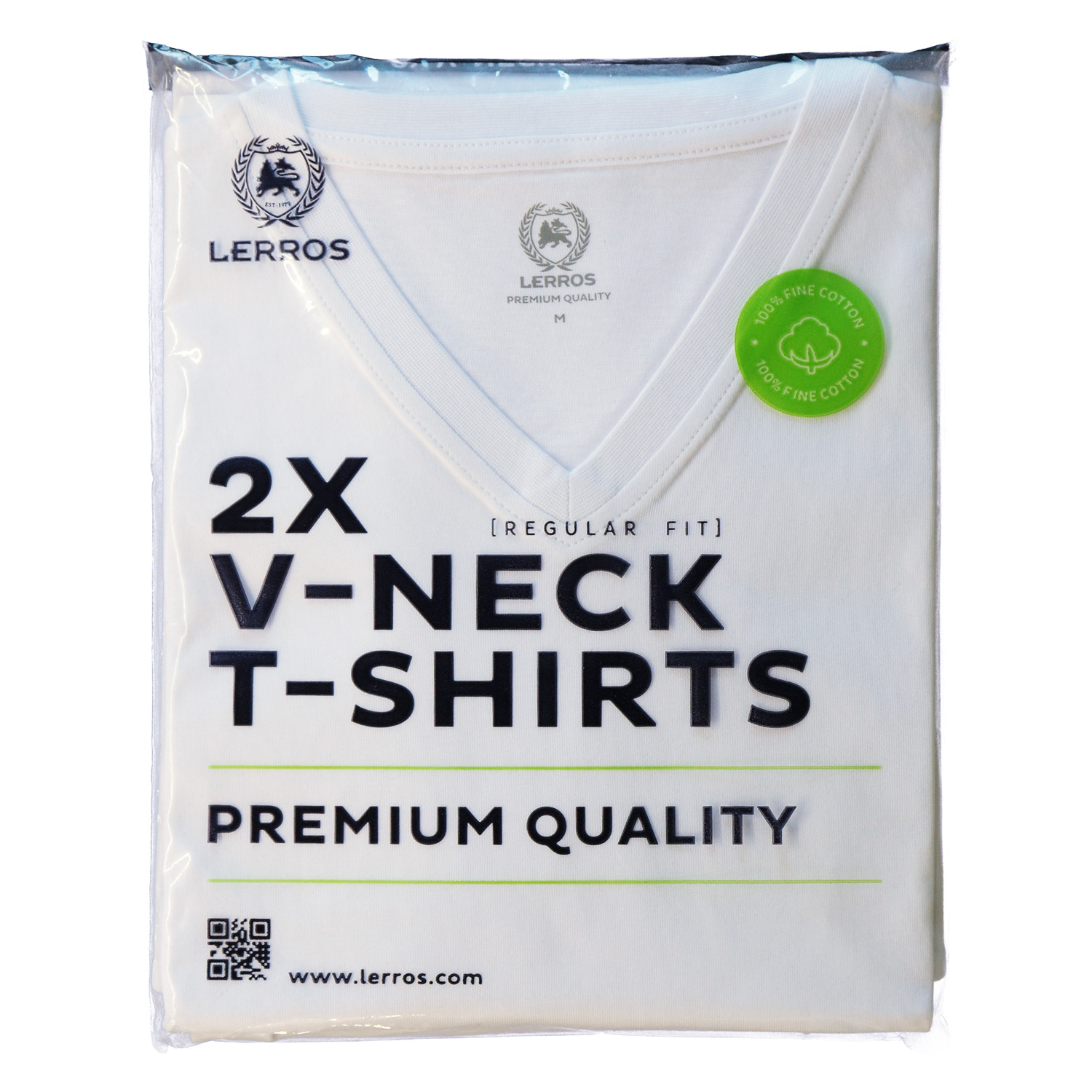 LERROS Lerros Doppelpack T-shirt V-Ausschnitt - White | - Cotton Blues