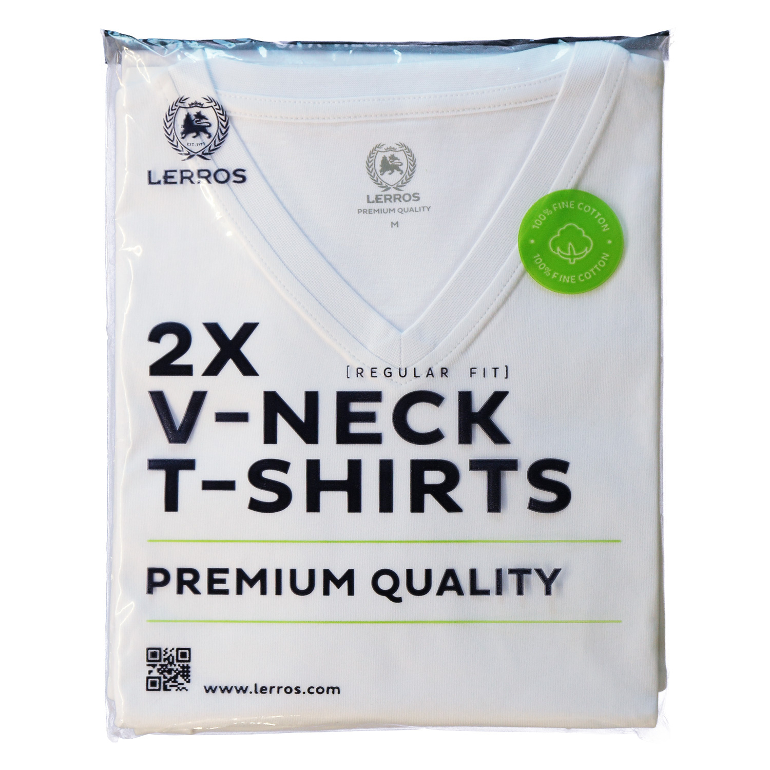 - White - V-Ausschnitt Cotton Blues LERROS | Doppelpack Lerros T-shirt