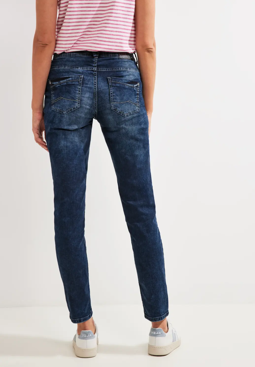 Cecil Loose Fit Jeans Scarlett - Authentic Mid Blue Wash