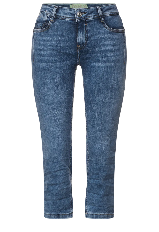 Street One Casual Fit Jeans Jane - Mid Blue Random Wash