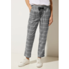 Loose Fit Checkered Pants Bonny - Pure Grey