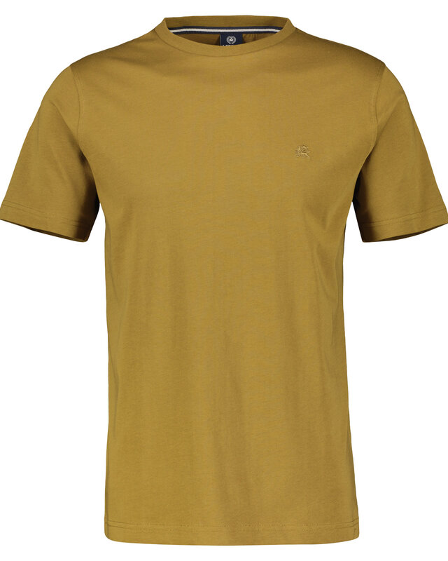 Lerros T-Shirt with Round Neckline - Dried Tobacco