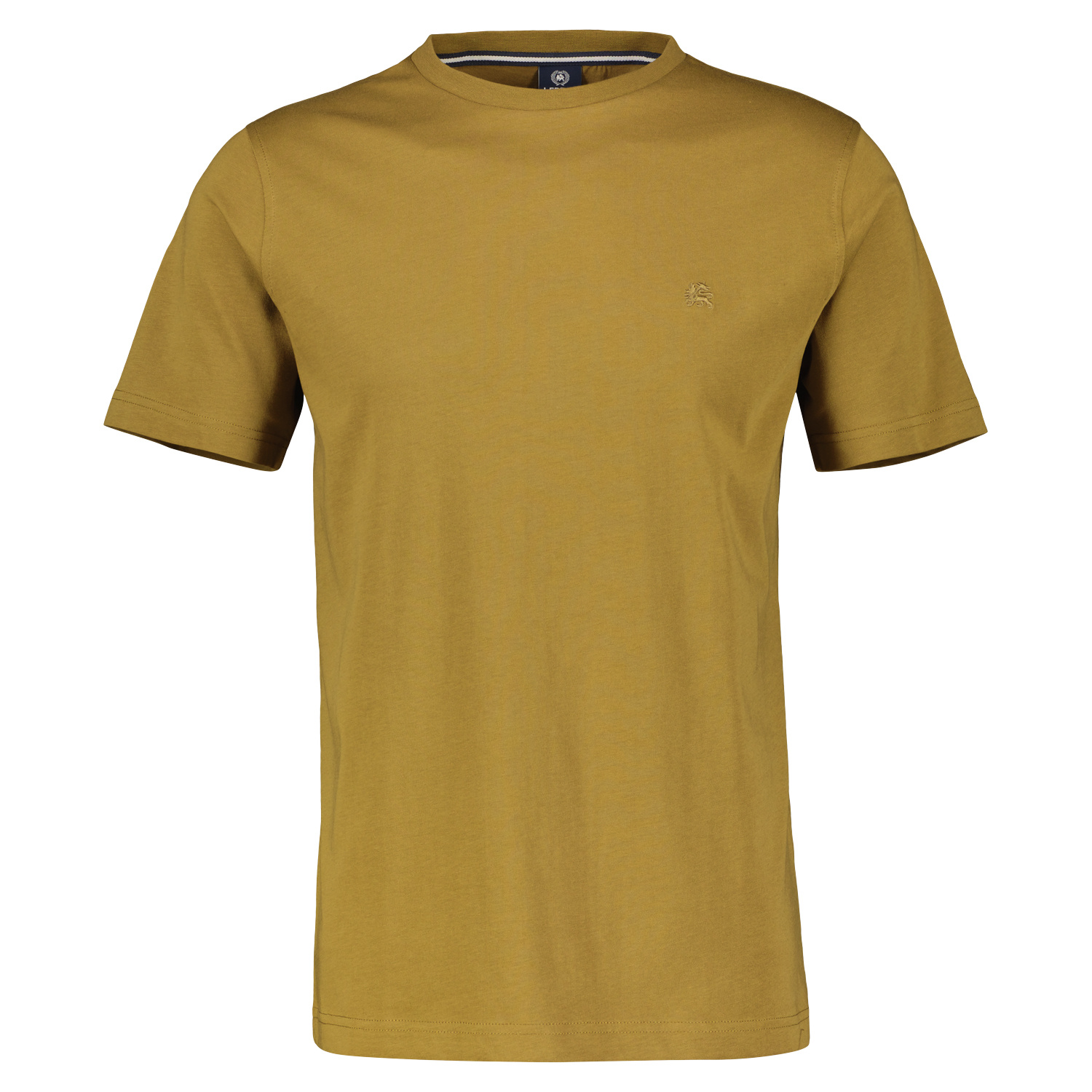 | - with Dried Neckline Blues Round T-Shirt Tobacco Cotton LERROS -