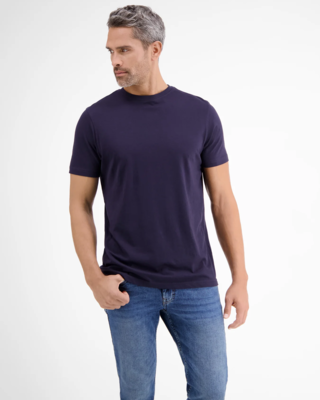 | Navy - LERROS Two-Pack T-Shirts Neckline) - Blues Cotton (Round