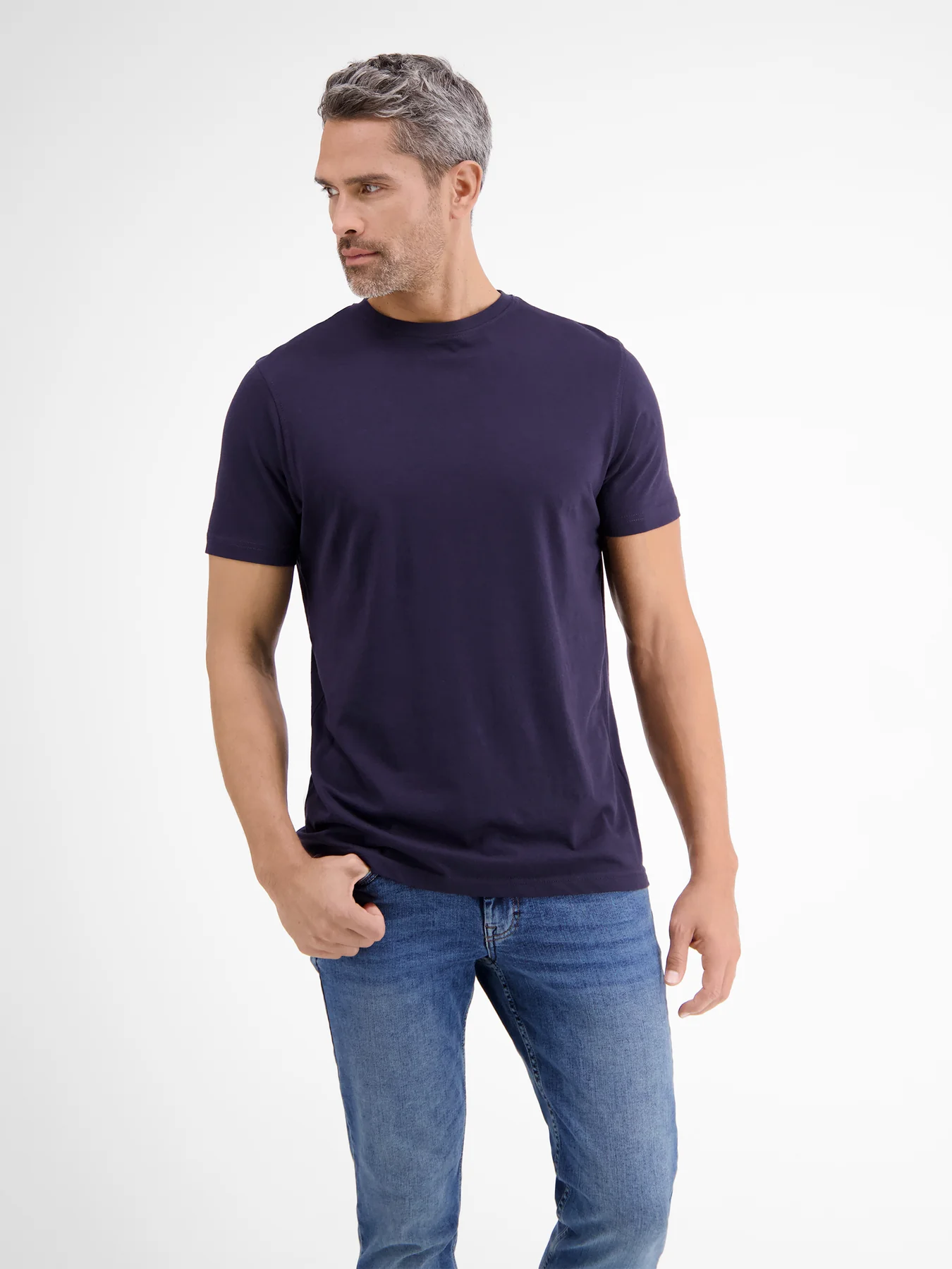 - Doppelpack Blues Rundhals / T-shirt Cotton Lerros - | Navy LERROS Blau