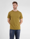 Lerros T-Shirt met Ronde Hals - Dried Tobacco