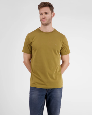 LERROS T-Shirt with Round Cotton Dried Blues Tobacco | Neckline - 