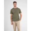 T-Shirt with Round Neckline - Aged Olive