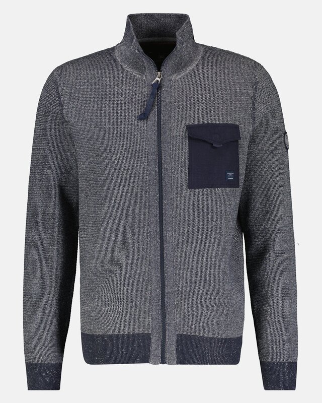 Lerros Cardigan in Struktur Optik - Classic Navy