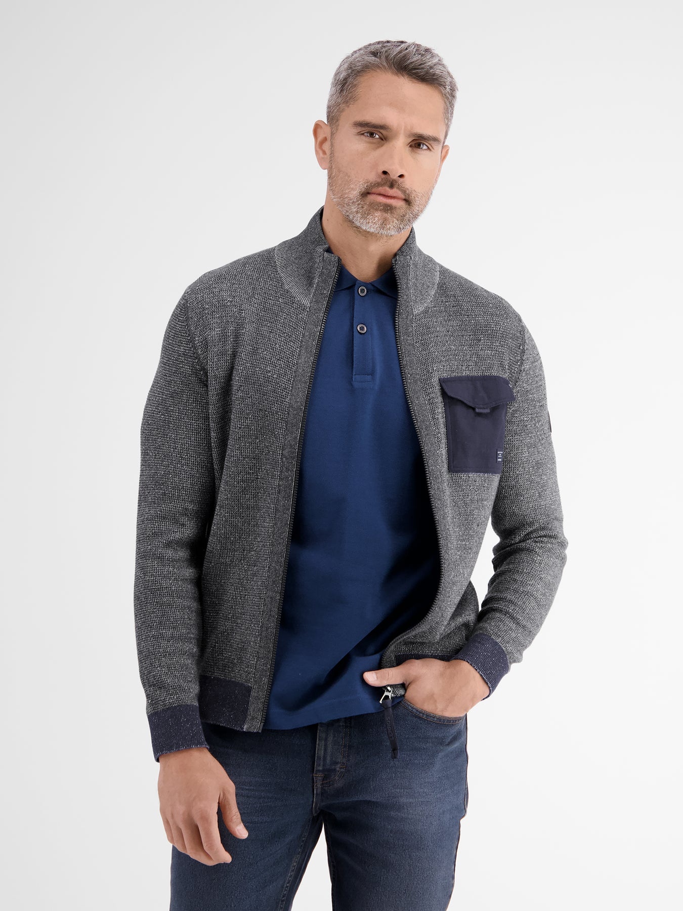 Lerros Structured Cardigan - Classic Navy
