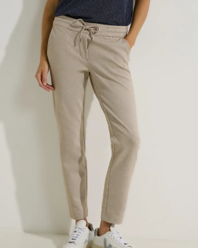 CECIL Casual Fit Blues Hose Beige | Cotton Soft Sand - - Tracey