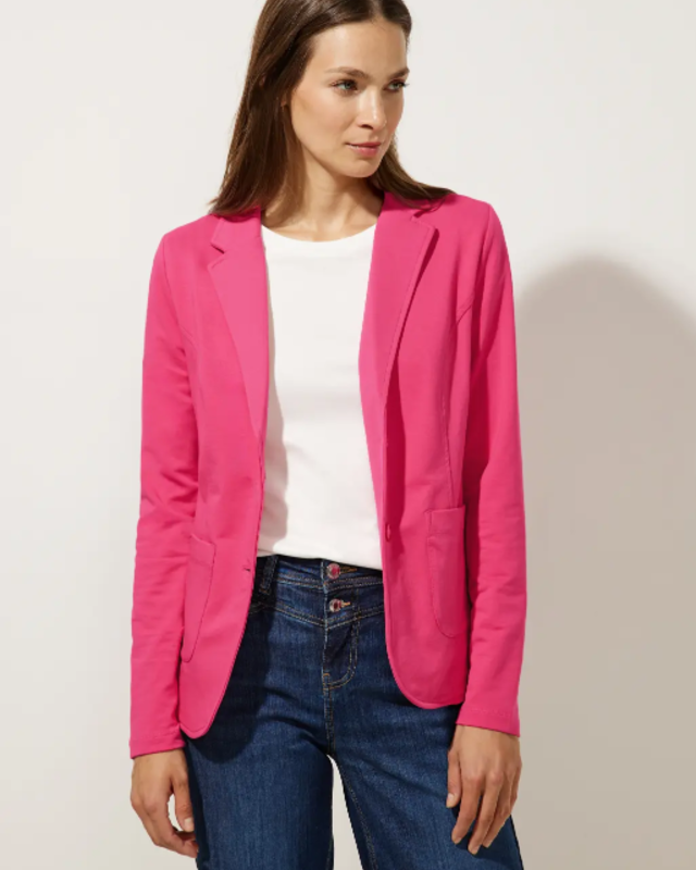 Street One Basic Blazer - Coral Blossom | - Cotton Blues