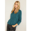 Tuniekshirt met Stippenpatroon - Deep Lake Green