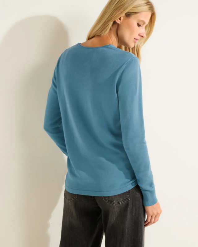 Pullover Feinstrick CECIL Blues - Blue - Adriatic Cotton |