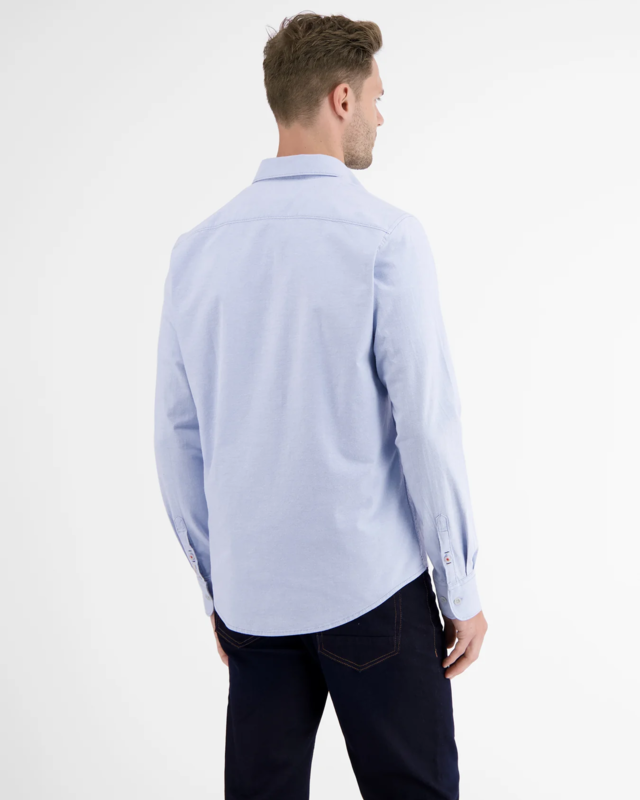 Lerros Unifarbenes Oxfordhemd - Light Blue