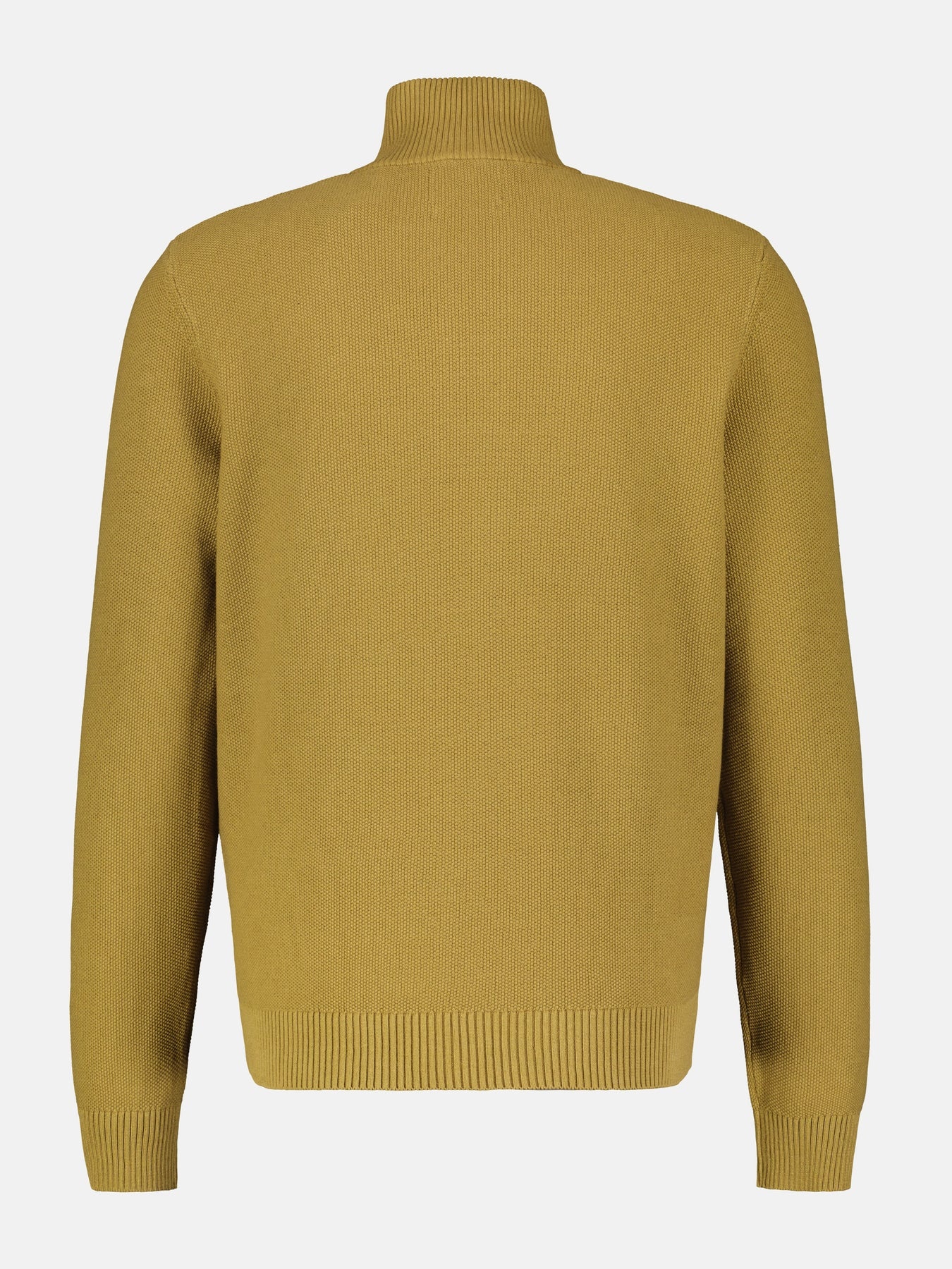 Lerros Strickpullover im Troyer Design - Dried Tobacco
